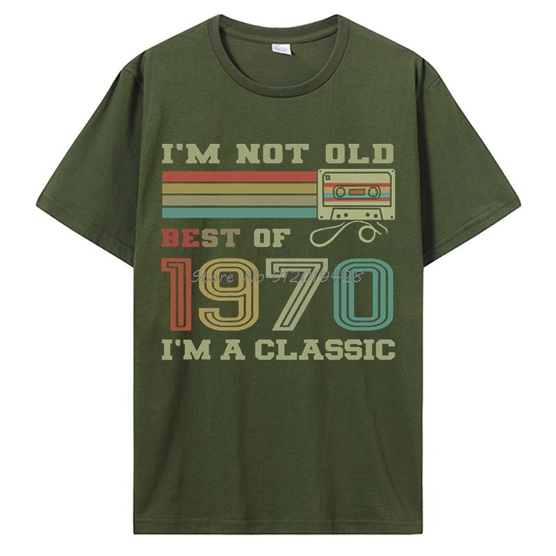 Best Of 1970 50th Birthday Gifts Cassette Tape Vintage T-shirt Cotton O-neck Basic Tshirt Streetwear Oversize Men s Clothing 3XL
Best Of 1970 50th Birthday Gifts Cassette Tape Vintage T-shirt Cotton O-neck Basic Tshirt Streetwear Oversize Men s Clothing 3XL