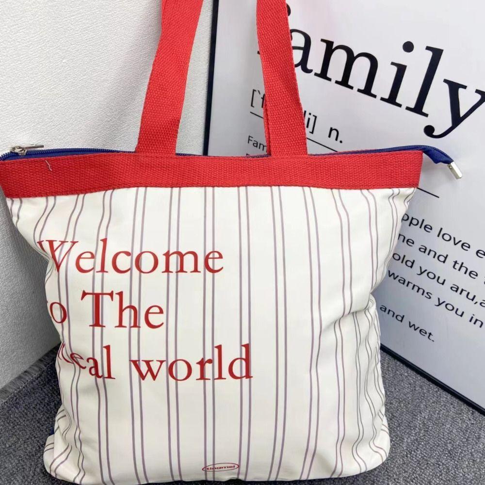 Large Capacity Canvas Shoulder Bag Korean Style Handbag Sweet Stripe Tote Bag Ladies красный
Large Capacity Canvas Shoulder Bag Korean Style Handbag Sweet Stripe Tote Bag Ladies красный