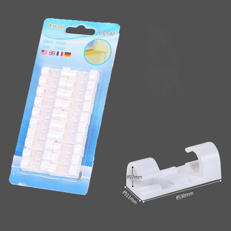 16/20pcs Self Stick Wire Organizer Line Cable Clip Buckle Clip Clamp Table Wall Fixer Fastener Holder Data Telephone Line Winder
16/20pcs Self Stick Wire Organizer Line Cable Clip Buckle Clip Clamp Table Wall Fixer Fastener Holder Data Telephone Line Winder