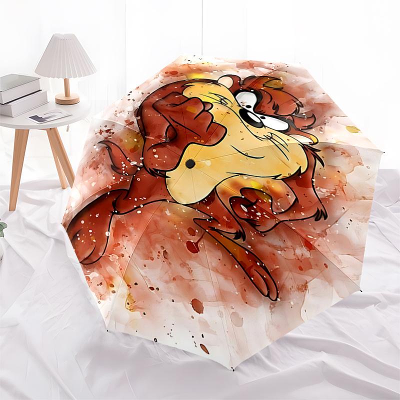 CLooney Tunes Tazmanian Devil Automatic Opening Folding Umbrella - 8-Bone Iron Frame, for Fans and Travelers0104118a
CLooney Tunes Tazmanian Devil Automatic Opening Folding Umbrella - 8-Bone Iron Frame, for Fans and Travelers0104118a
