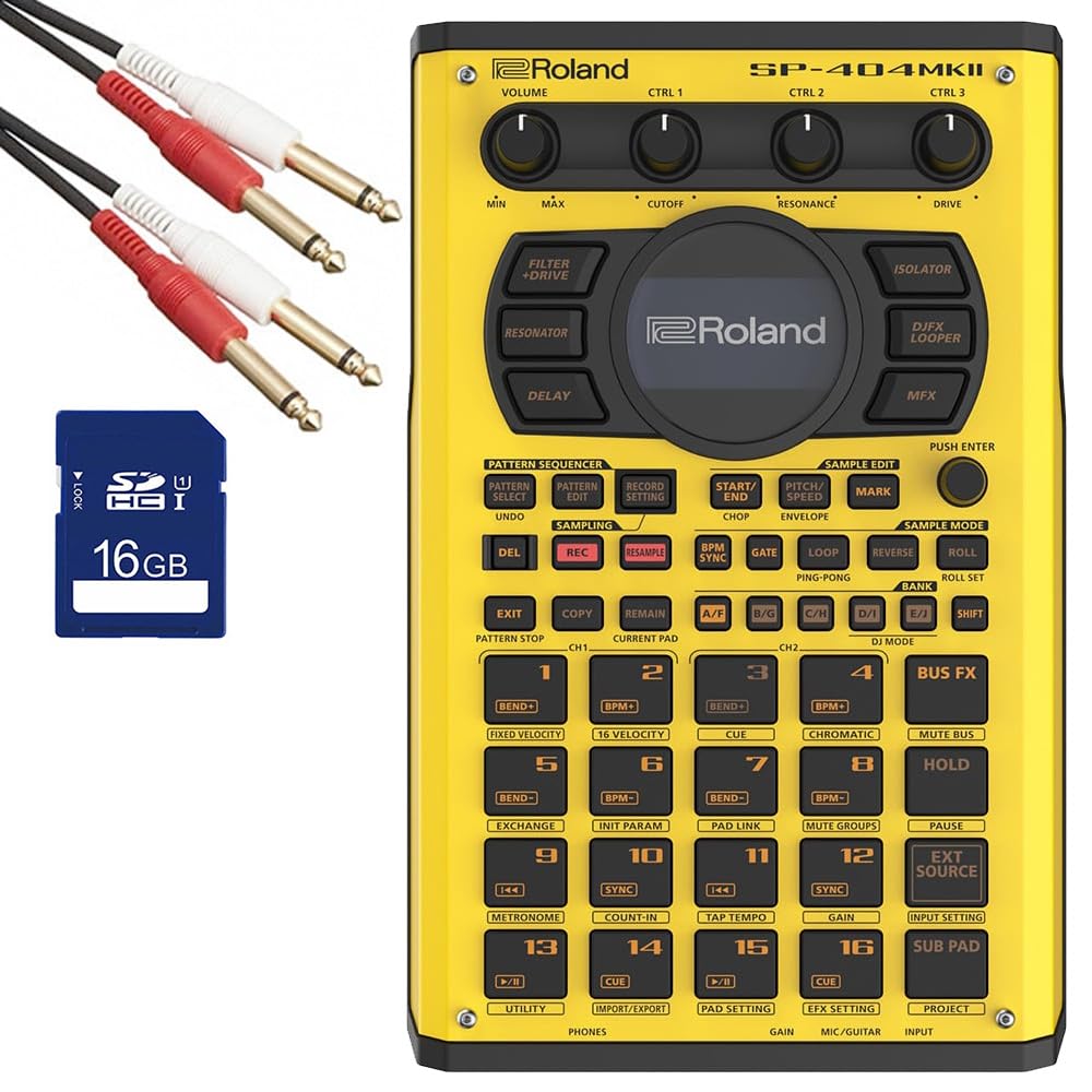 Roland Sampler SD card phone phone cable set SP-404MK2-Y + (16GB) + 1.5m жовтий
Roland Sampler SD card phone phone cable set SP-404MK2-Y + (16GB) + 1.5m жовтий