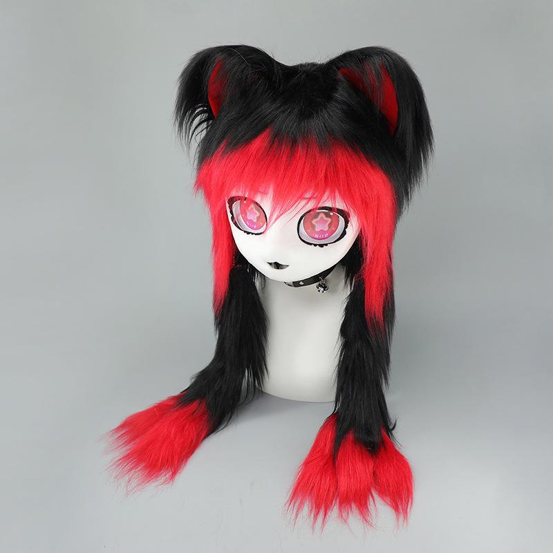 Furuiman Lolita Cat Ears Cosplay Costume with Plush Beast Helmet and Hooded Cape.
Furuiman Lolita Cat Ears Cosplay Costume with Plush Beast Helmet and Hooded Cape.