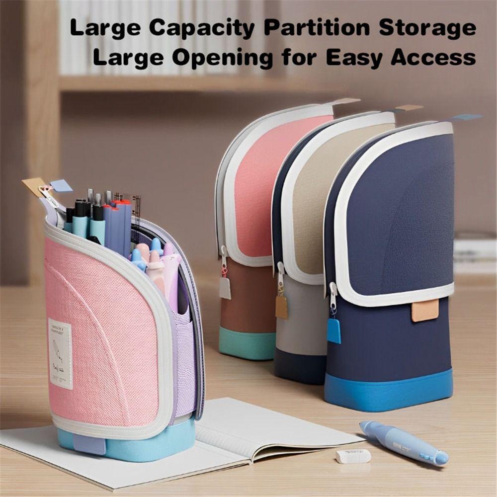 Vertical Retractable Pencil Bag 2-in-1 Stationery Storage Bag Desk Supplies Holders рожевий
Vertical Retractable Pencil Bag 2-in-1 Stationery Storage Bag Desk Supplies Holders рожевий