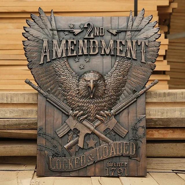 Vintage Wood Carved Patriotic Army Decor Interior Wall Hanging Home Room Decor 35x29x2.5cm
Vintage Wood Carved Patriotic Army Decor Interior Wall Hanging Home Room Decor 35x29x2.5cm