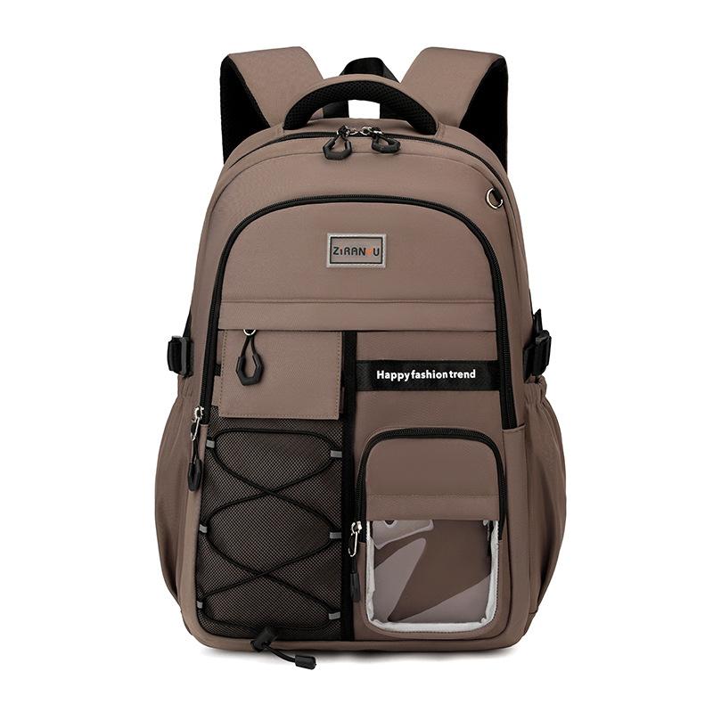 Large Capacity Teenage Student Backpack Waterproof Oxford Fabric Middle High School Backpack with Many Pockets College Backpacks коричневий
Large Capacity Teenage Student Backpack Waterproof Oxford Fabric Middle High School Backpack with Many Pockets College Backpacks коричневий