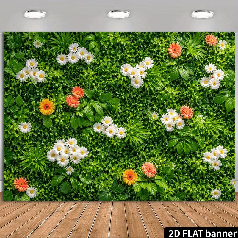 2D Botanical Garden Backdrop, White Daisies & Orange Gerbera Photography Banner 47.2x31.5inch/120*80cm
2D Botanical Garden Backdrop, White Daisies & Orange Gerbera Photography Banner 47.2x31.5inch/120*80cm