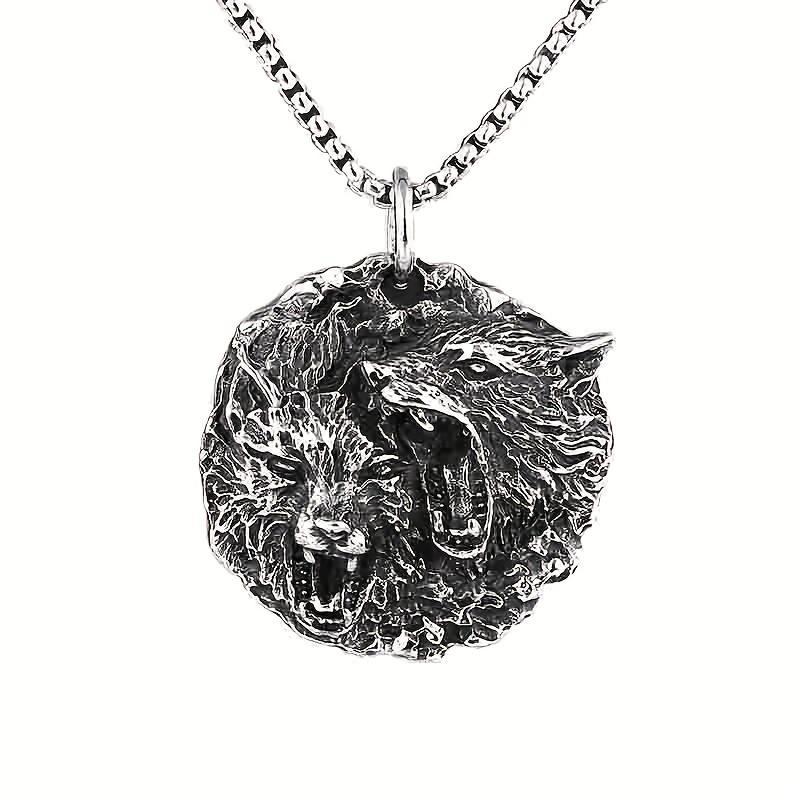 Новый мужской двуглавый кулон в виде льва для мальчиков, ожерелье с животными в стиле панк, мужская цепочка, модные украшения, лучший подарок для парней
Новый мужской двуглавый кулон в виде льва для мальчиков, ожерелье с животными в стиле панк, мужская цепочка, модные украшения, лучший подарок для парней