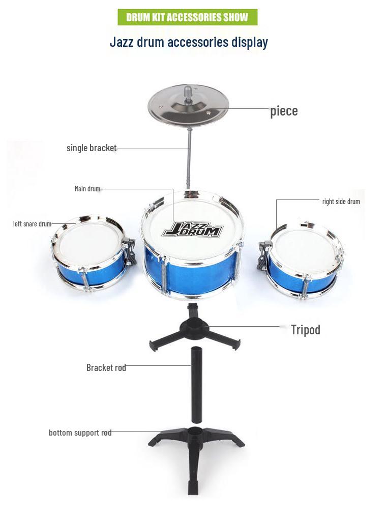 Детская джазовая ударная установка: Музыкальная игрушка для раннего развития для детей 3-6 лет
Детская джазовая ударная установка: Музыкальная игрушка для раннего развития для детей 3-6 лет