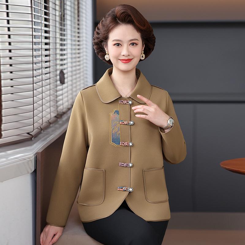 Elegant Spring & Autumn Windbreaker: Stylish Long-Sleeved Jacket for Women, Perfect for Middle-Aged and Elderly 3XL (120-135 jin)
Elegant Spring & Autumn Windbreaker: Stylish Long-Sleeved Jacket for Women, Perfect for Middle-Aged and Elderly 3XL (120-135 jin)