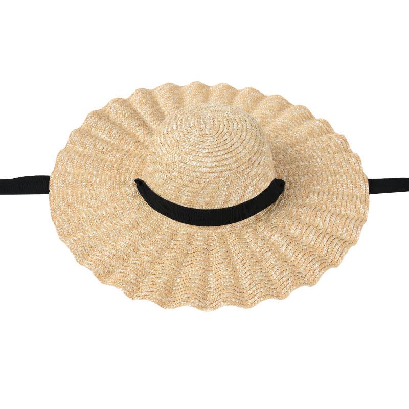USPOP large wave brim straw hats women lace-up beach hats long ribbon natural wheat straw hats 56-58 CM чорний
USPOP large wave brim straw hats women lace-up beach hats long ribbon natural wheat straw hats 56-58 CM чорний