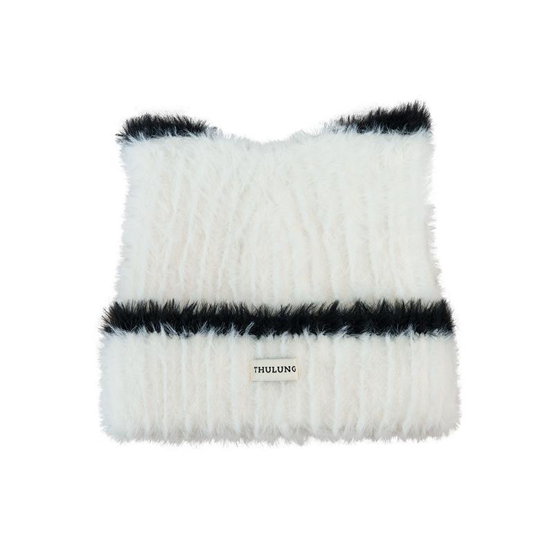 Women s autumn and winter warm casual headgear shows the face small and versatile knitted hat sweet and cute cat ears plush hat One size
Women s autumn and winter warm casual headgear shows the face small and versatile knitted hat sweet and cute cat ears plush hat One size