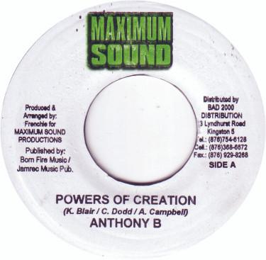 7-дюймовая пластинка ANTHONY B - Powers Of Creation NONE Maximum Sound Jamaica Регги, Ска и Даб Б/У
7-дюймовая пластинка ANTHONY B - Powers Of Creation NONE Maximum Sound Jamaica Регги, Ска и Даб Б/У