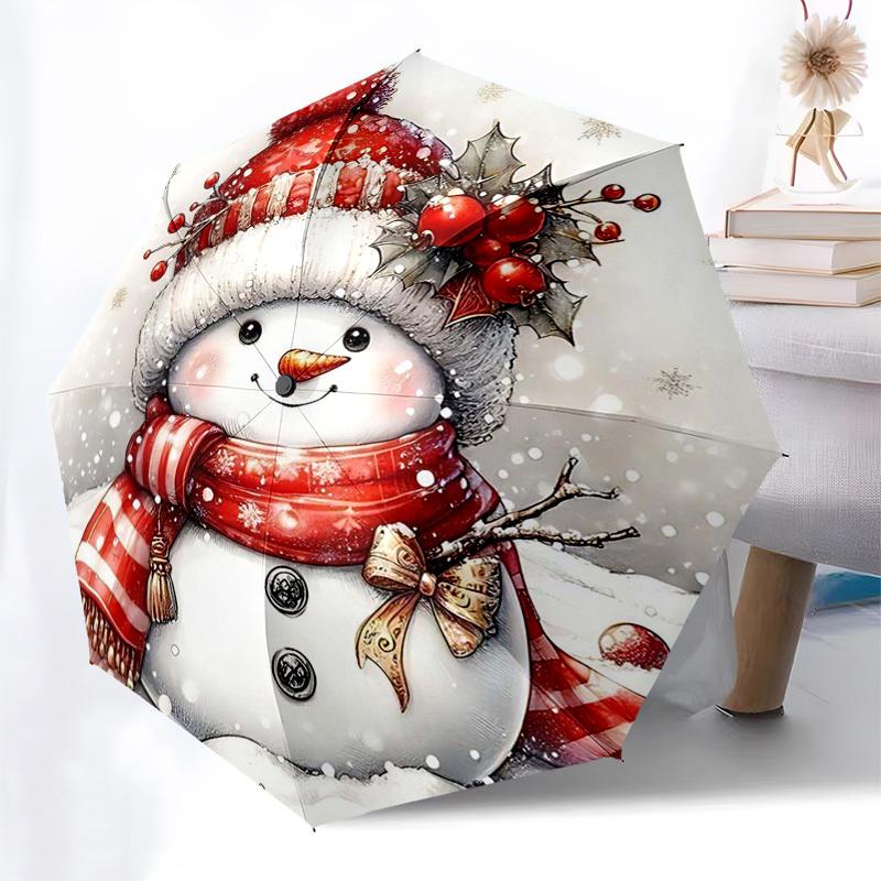 1pc Christmas Snowman Automatic Opening/Closing Umbrella, Festive Gift for Fans, Travelers & Daily Use, Portable Tri-Fold Design with 8-Rib Iron Frame
1pc Christmas Snowman Automatic Opening/Closing Umbrella, Festive Gift for Fans, Travelers & Daily Use, Portable Tri-Fold Design with 8-Rib Iron Frame