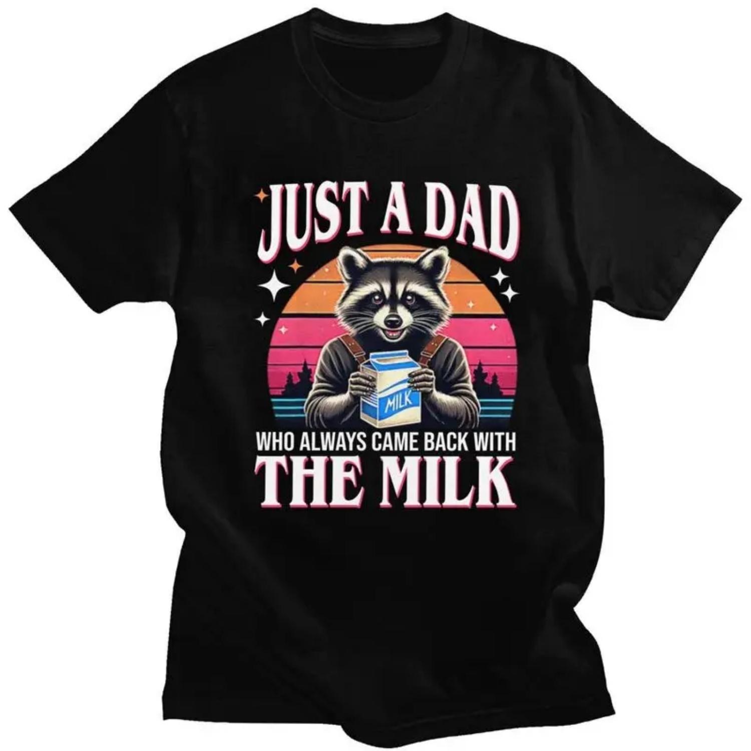 Custom Just A Dad Who Always Came Back With The Milk Funny Raccoon T Shirt Short-Sleeve Cotton Streetwear T-shirt Leisure Tees S чёрный
Custom Just A Dad Who Always Came Back With The Milk Funny Raccoon T Shirt Short-Sleeve Cotton Streetwear T-shirt Leisure Tees S чёрный