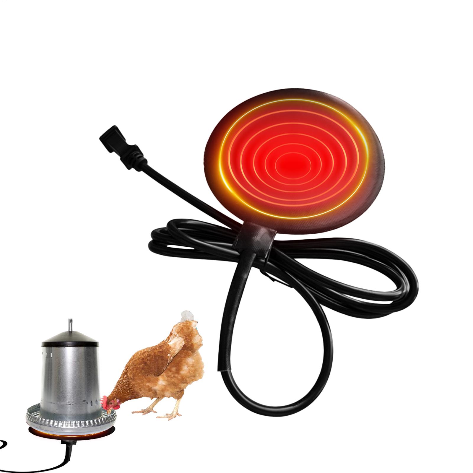 Poultry Water Dispenser Heating Pad 5.9 Inch Silicone Freeze Proof Heating Pad 20W Poultry Water Heater With 71Inch Cord EU Plug China Mainland
Poultry Water Dispenser Heating Pad 5.9 Inch Silicone Freeze Proof Heating Pad 20W Poultry Water Heater With 71Inch Cord EU Plug China Mainland