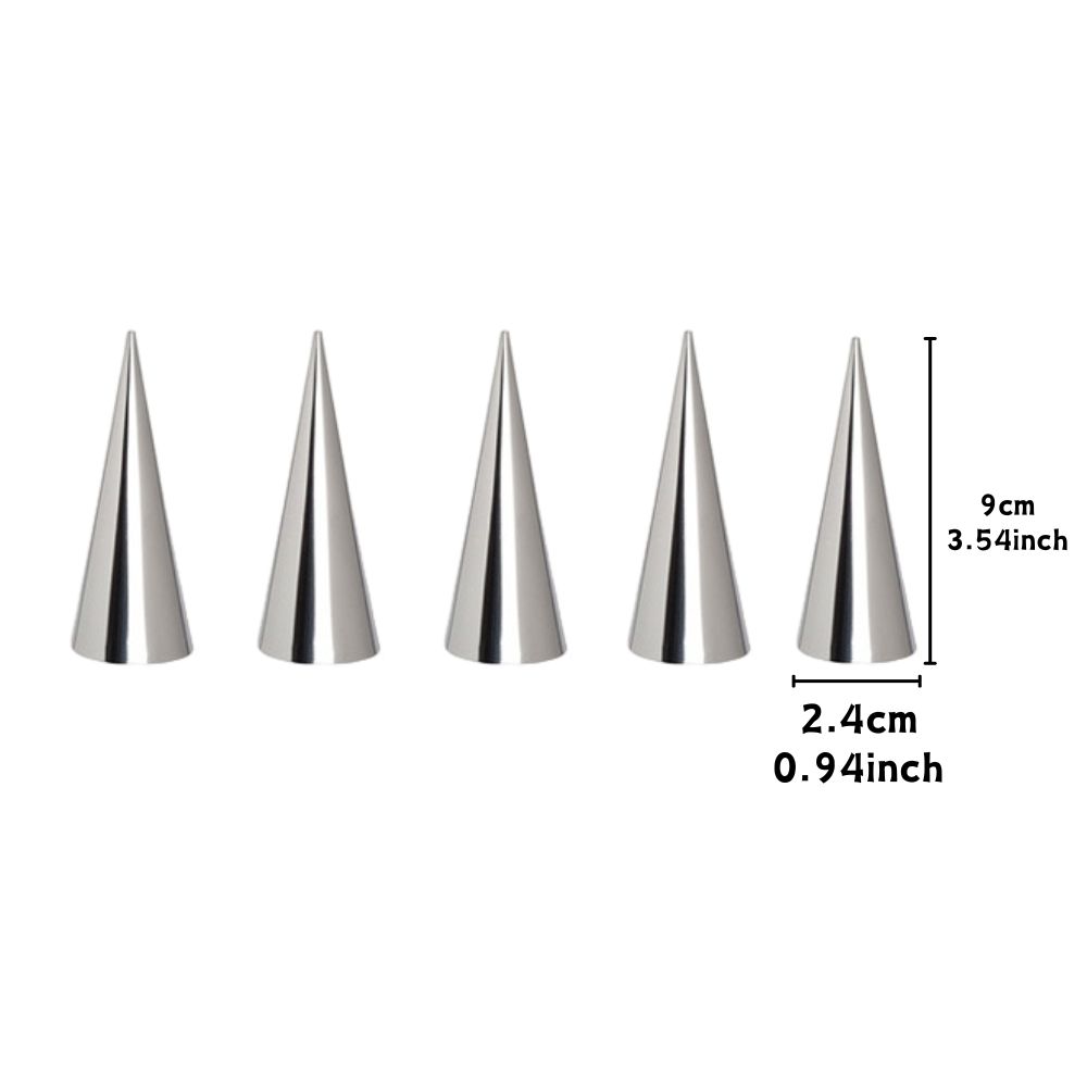 5pcs S/M/L Stainless Steel Conical Cylinders Cream Horn Croissant Mold Non-stick Cake Curling Kitchen Baking Tools YMY
5pcs S/M/L Stainless Steel Conical Cylinders Cream Horn Croissant Mold Non-stick Cake Curling Kitchen Baking Tools YMY