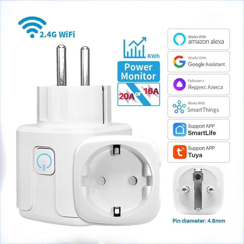 Tuya 20A EU art Розетка WiFi BLE art Plug с функцией мониторинга мощности Голосовое управление Alexa Google
Tuya 20A EU art Розетка WiFi BLE art Plug с функцией мониторинга мощности Голосовое управление Alexa Google