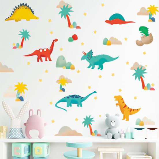 2Pcs Wall Sticker Removable Self-adhesive PVC Dinosaur Print Wall Decal for Kindergarten
2Pcs Wall Sticker Removable Self-adhesive PVC Dinosaur Print Wall Decal for Kindergarten