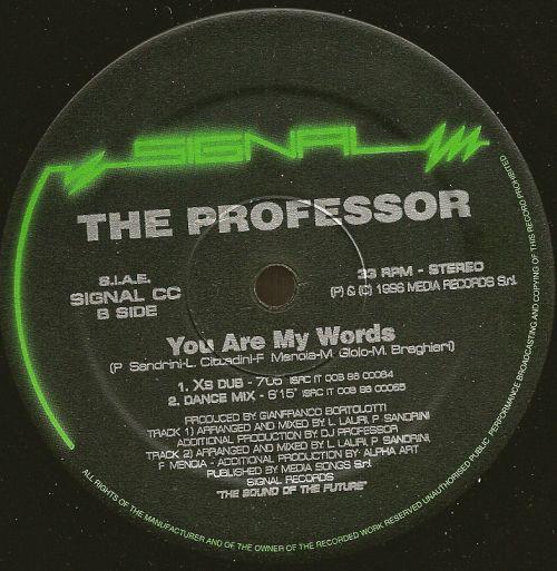 12inch Record DJ PROFESSOR - You Are My Words SIGNALCC Signal 1996 Italy Dance & Electronica Used
12inch Record DJ PROFESSOR - You Are My Words SIGNALCC Signal 1996 Italy Dance & Electronica Used