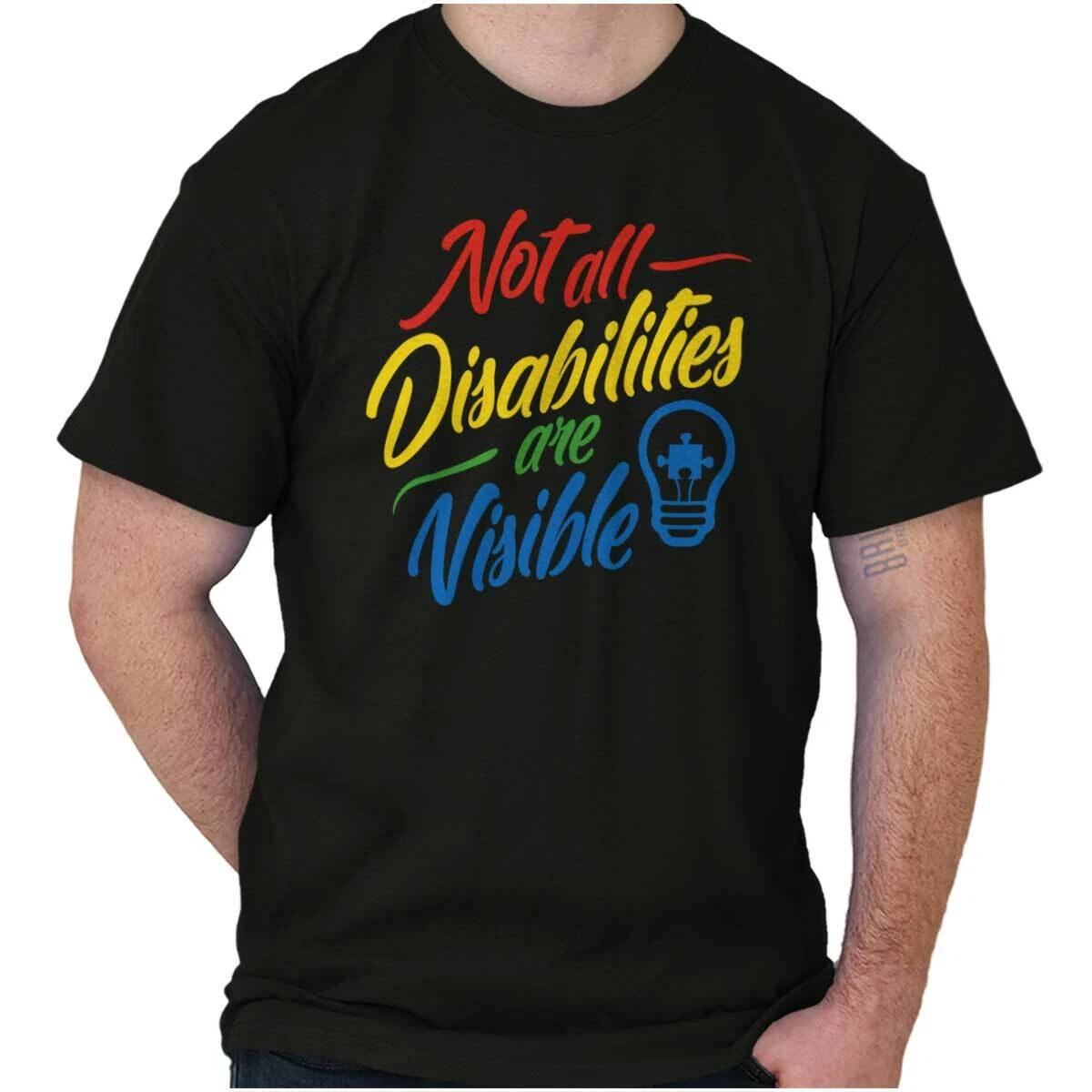 Autism Bulb Not All Disabilities Are Visible Womens or Mens Crewneck 100% Cotton T-shirt Mens Tees Top Tee L
Autism Bulb Not All Disabilities Are Visible Womens or Mens Crewneck 100% Cotton T-shirt Mens Tees Top Tee L