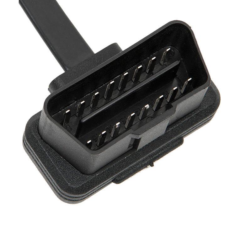 1.5m OBD2 Extension Cable with Elbow Flat Connector, 60cm 16-Pin 8-Core Male to Female 30CM
1.5m OBD2 Extension Cable with Elbow Flat Connector, 60cm 16-Pin 8-Core Male to Female 30CM
