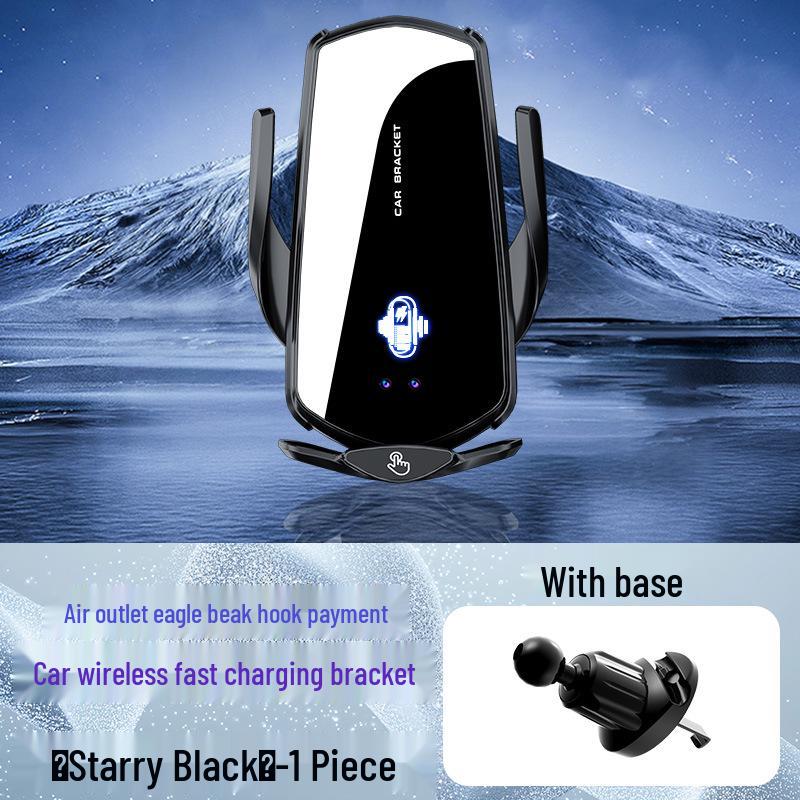 Wireless Fast Charging Phone Holder with Auto-Clamping for Car Air Vents - Shockproof Navigation Mount
Wireless Fast Charging Phone Holder with Auto-Clamping for Car Air Vents - Shockproof Navigation Mount
