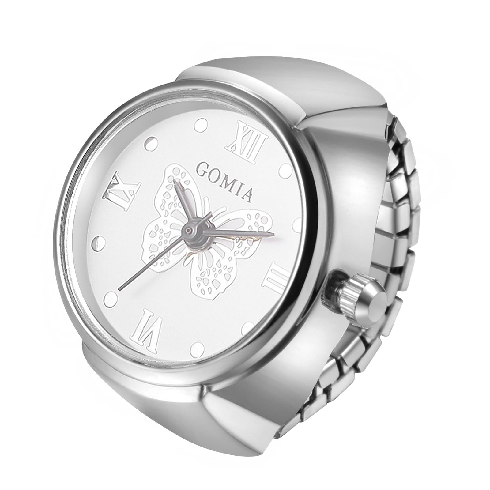 Часы-кольцо Bow Ring Watch One Size Fits Водонепроницаемые аналоговые часы-кольцо Silver Birthday Юбилейный день Белый день Рождественский подарок для девушки белый
Часы-кольцо Bow Ring Watch One Size Fits Водонепроницаемые аналоговые часы-кольцо Silver Birthday Юбилейный день Белый день Рождественский подарок для девушки белый