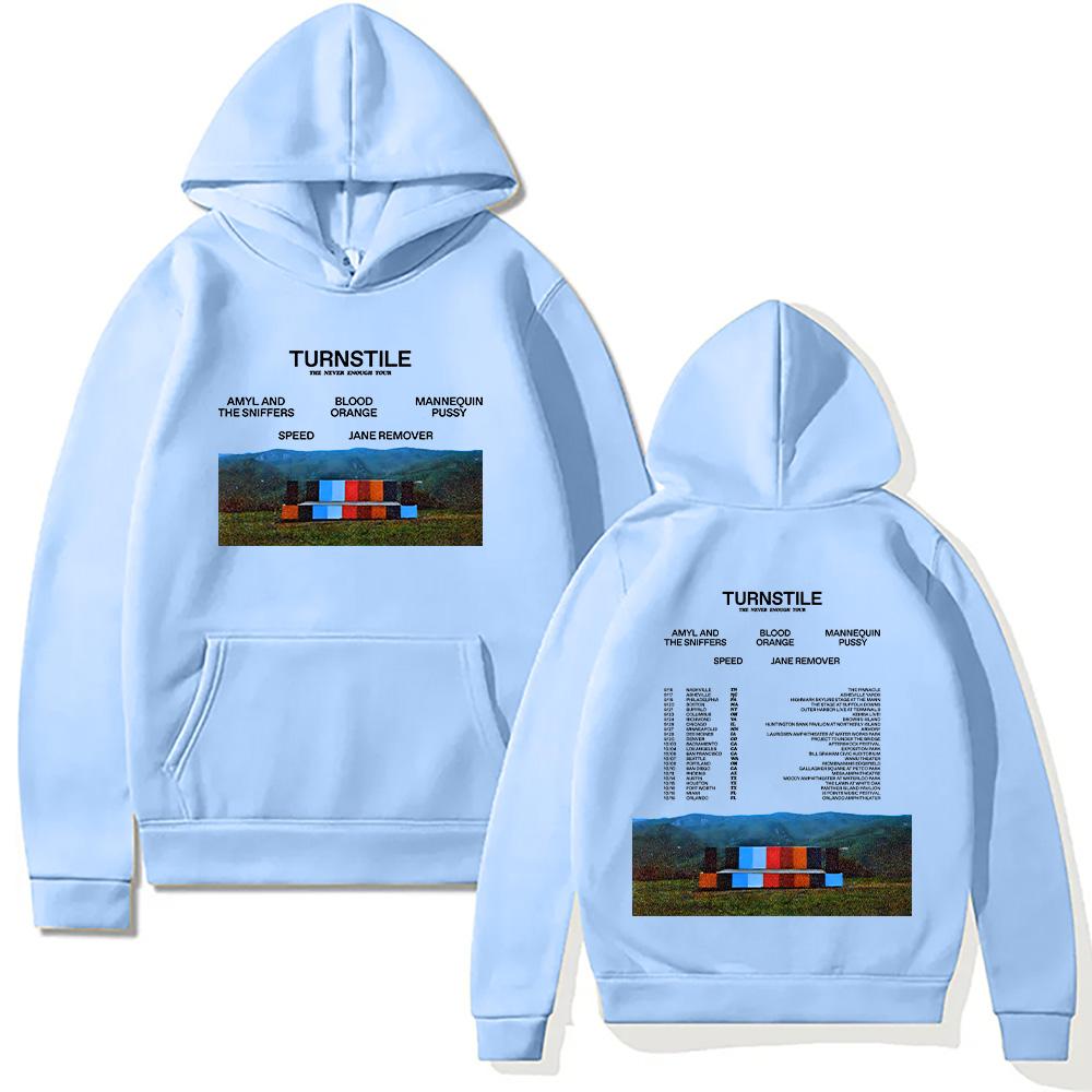 Turnstile Band Hoodies Turnstile The Never Enough Tour 2025 Sweatshirt Unisex Hip Hop Rock Street Pullovers Two Sides Streetwear XS
Turnstile Band Hoodies Turnstile The Never Enough Tour 2025 Sweatshirt Unisex Hip Hop Rock Street Pullovers Two Sides Streetwear XS
