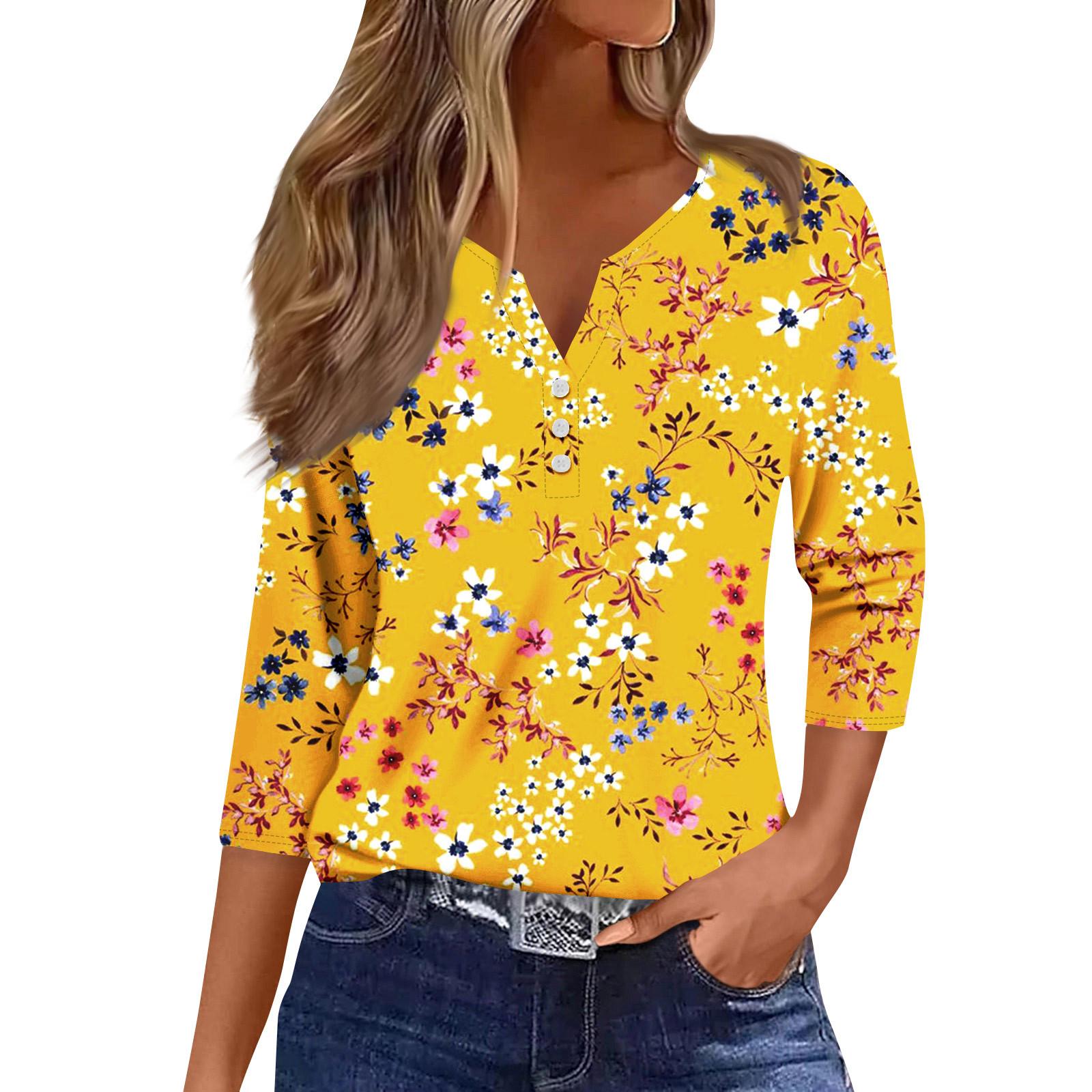 Women s Fashion Casual Seven Split Sleeve Burst Vintage Floral Print Pullover Top XL жовтий
Women s Fashion Casual Seven Split Sleeve Burst Vintage Floral Print Pullover Top XL жовтий