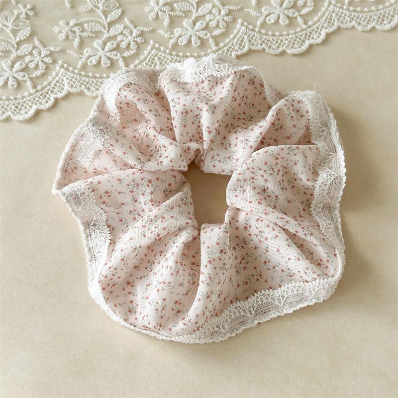 Romantic Floral Print Hair Tie With Delicate Lace-Trimmed Edges Creates A Dreamy Cottage-Core Inspired Look For Hair Styling Floral Lace Scrunchie
Romantic Floral Print Hair Tie With Delicate Lace-Trimmed Edges Creates A Dreamy Cottage-Core Inspired Look For Hair Styling Floral Lace Scrunchie