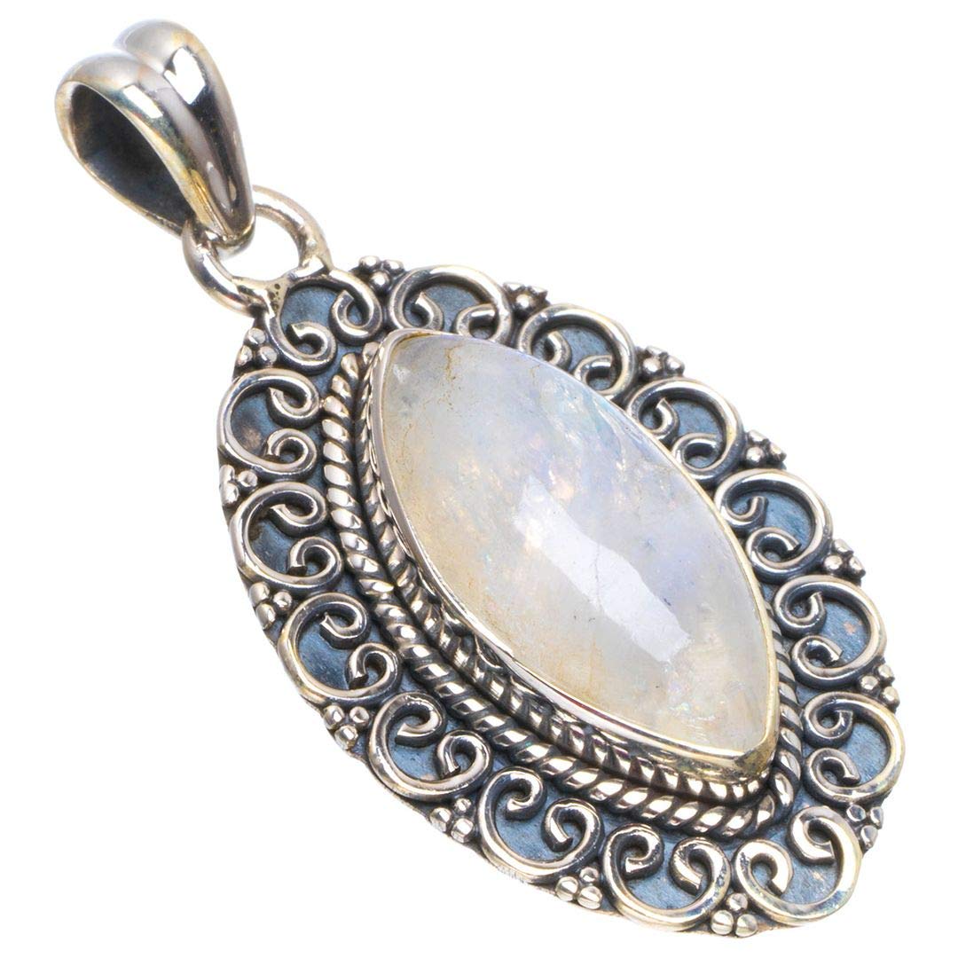 StarGems Natural Rainbow Moonstone Handmade Unique 925 Sterling Silver Pendant 1.5 B3392
StarGems Natural Rainbow Moonstone Handmade Unique 925 Sterling Silver Pendant 1.5 B3392