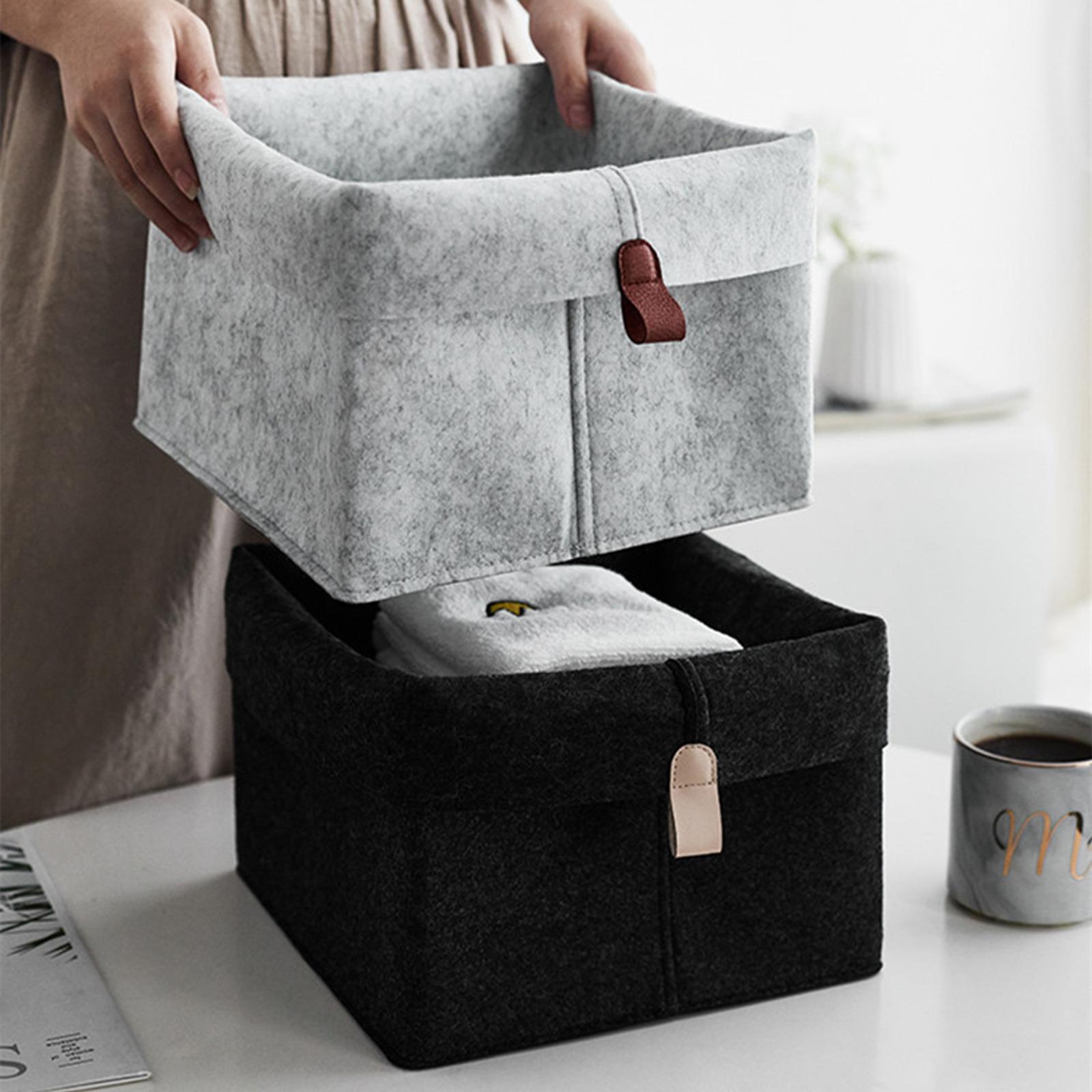 Nordic Felt Storage Basket Convenient Folding Hallway Entrance Key Small Storage Box Office Desk Home Supplies Organizer
Nordic Felt Storage Basket Convenient Folding Hallway Entrance Key Small Storage Box Office Desk Home Supplies Organizer