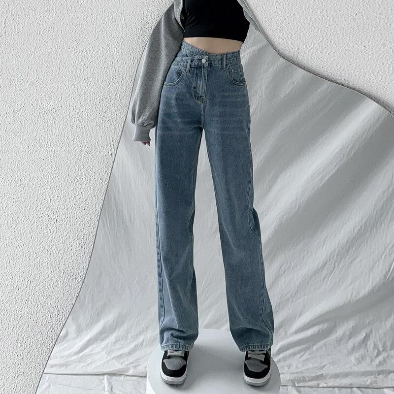Джинси Жіночі широкі штани Mom Femme Black Blue Jeans Жіночі штани з високою талією Одяг Панталони Spodnie Damskie 40 світло-синій колір
Джинси Жіночі широкі штани Mom Femme Black Blue Jeans Жіночі штани з високою талією Одяг Панталони Spodnie Damskie 40 світло-синій колір