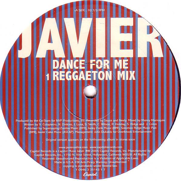 12inch Record JAVIER COLON - Dance For Me (Reggaeton Mix) Y094633514317 Capitol Records 2005 US Dance & Electronica Used
12inch Record JAVIER COLON - Dance For Me (Reggaeton Mix) Y094633514317 Capitol Records 2005 US Dance & Electronica Used
