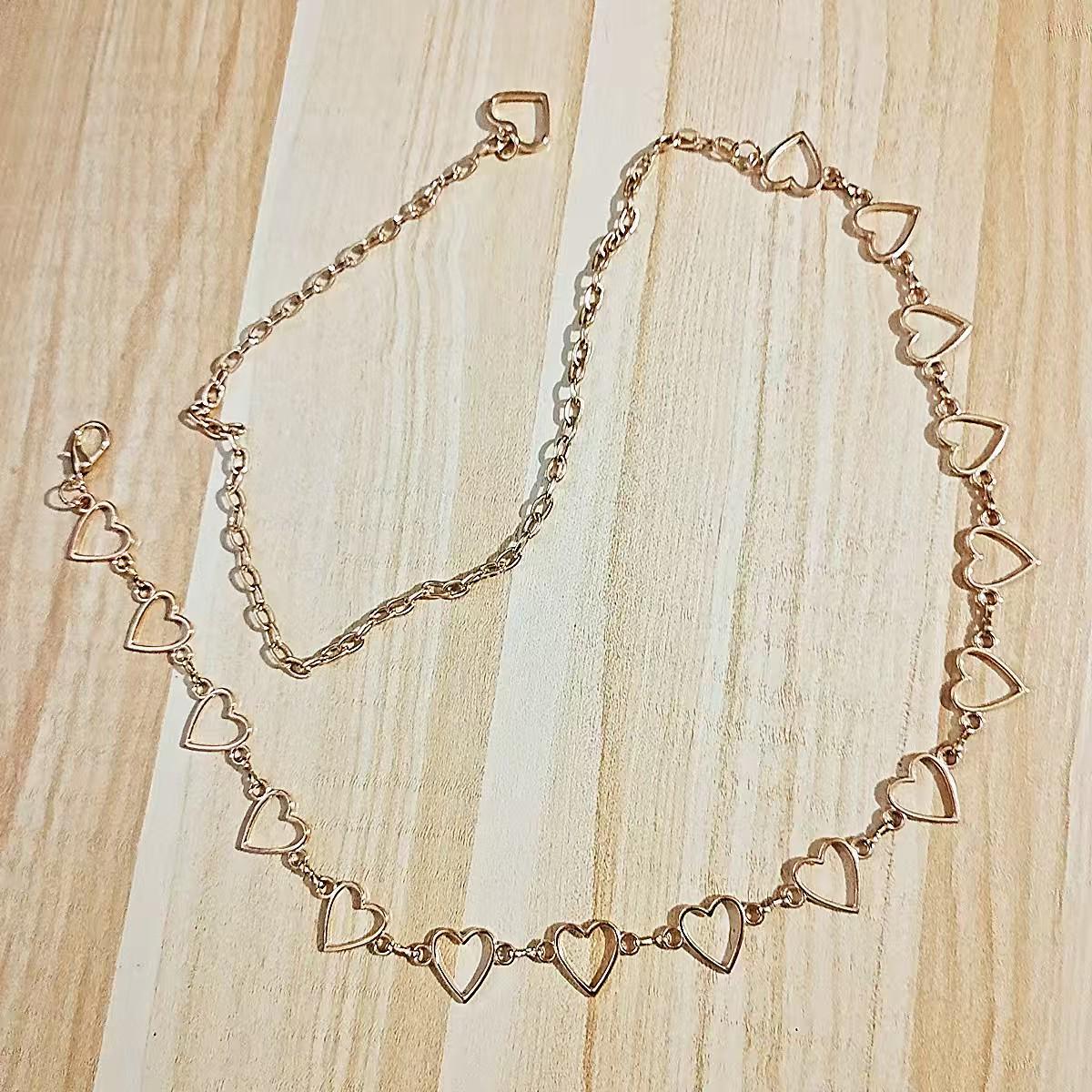 Retro Metal Heart Waist Chain: Multi-Layer Hollow Heart Body Chain for Women - Versatile & Stylish
Retro Metal Heart Waist Chain: Multi-Layer Hollow Heart Body Chain for Women - Versatile & Stylish