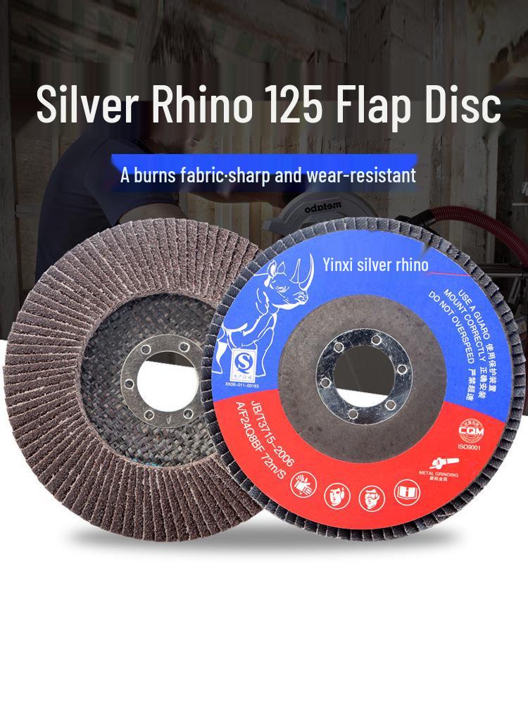 Silver Rhino 125 Thick Flap Disc for Angle Grinder - Stainless Steel Sanding & Polishing Wheel Silver Rhinoceros Flap Disc Red Sand 60#
Silver Rhino 125 Thick Flap Disc for Angle Grinder - Stainless Steel Sanding & Polishing Wheel Silver Rhinoceros Flap Disc Red Sand 60#