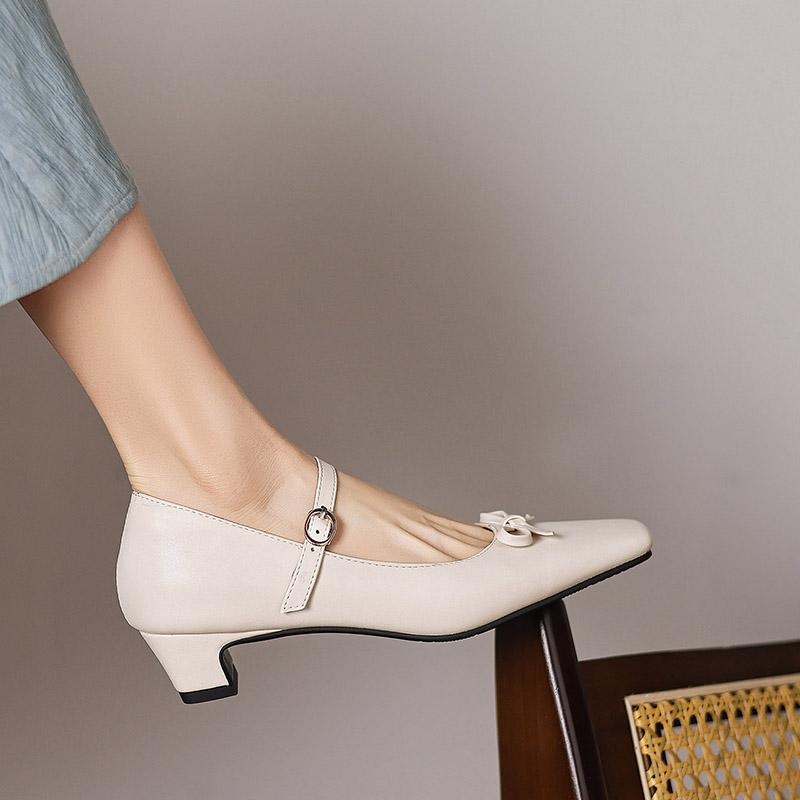 Krazing Pot Microfiber Square Toe Thick Med Heels Spring Summer Shoes Big Size 43 butterfly-knot Women Office Lady Pumps 33 слонова кістка
Krazing Pot Microfiber Square Toe Thick Med Heels Spring Summer Shoes Big Size 43 butterfly-knot Women Office Lady Pumps 33 слонова кістка