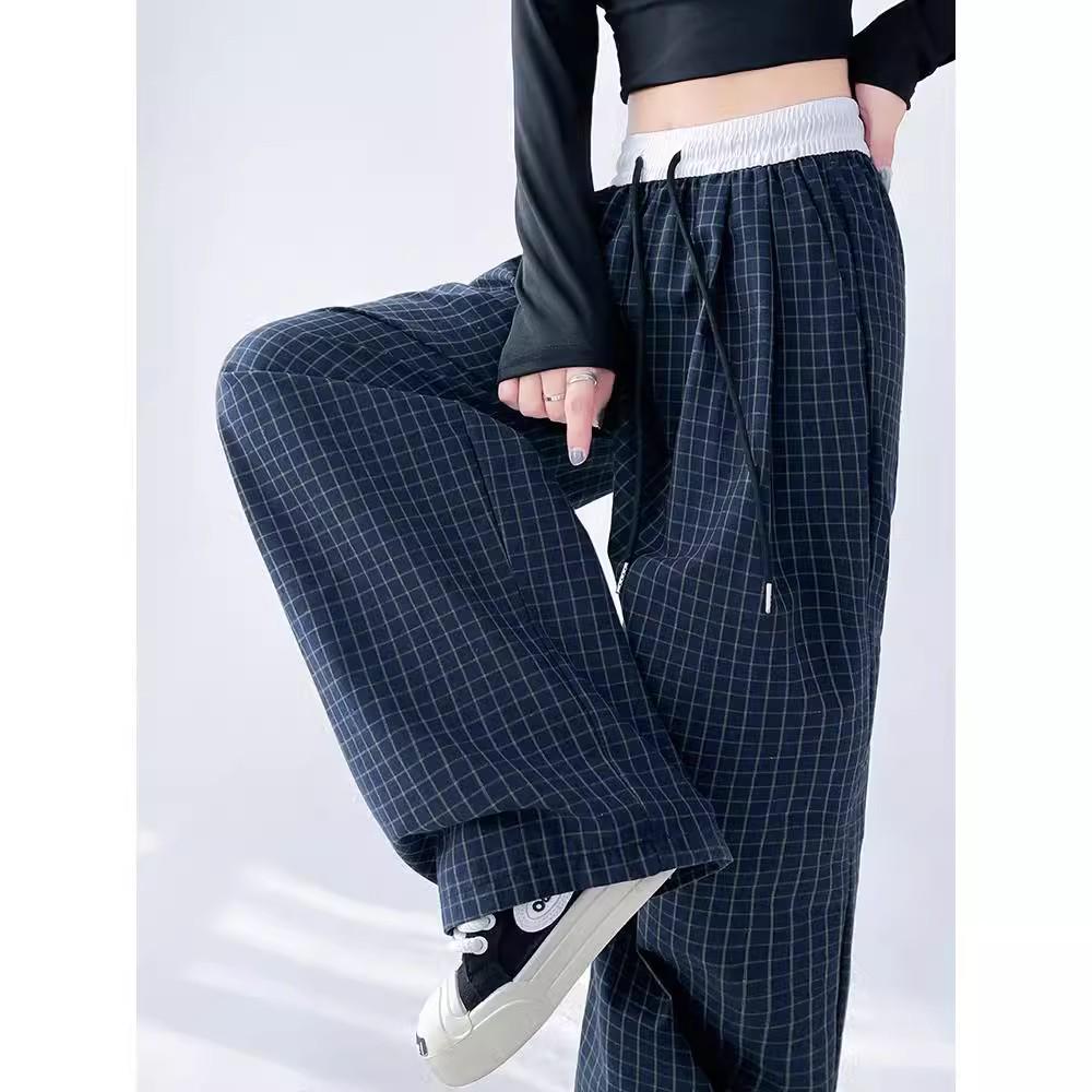 Women s High Waist Color Block Plaid Wide-Leg Pants for Spring/Autumn - Loose Fit, Custom Length, Straight Leg, Casual Style Medium темно-синий
Women s High Waist Color Block Plaid Wide-Leg Pants for Spring/Autumn - Loose Fit, Custom Length, Straight Leg, Casual Style Medium темно-синий