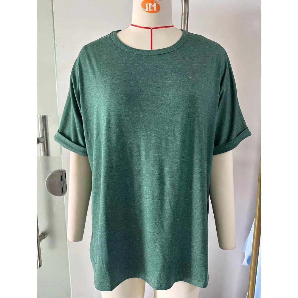 Spring and Summer New Solid Color Round Neck Loose Short-sleeved T-shirt Top Women XL
Spring and Summer New Solid Color Round Neck Loose Short-sleeved T-shirt Top Women XL