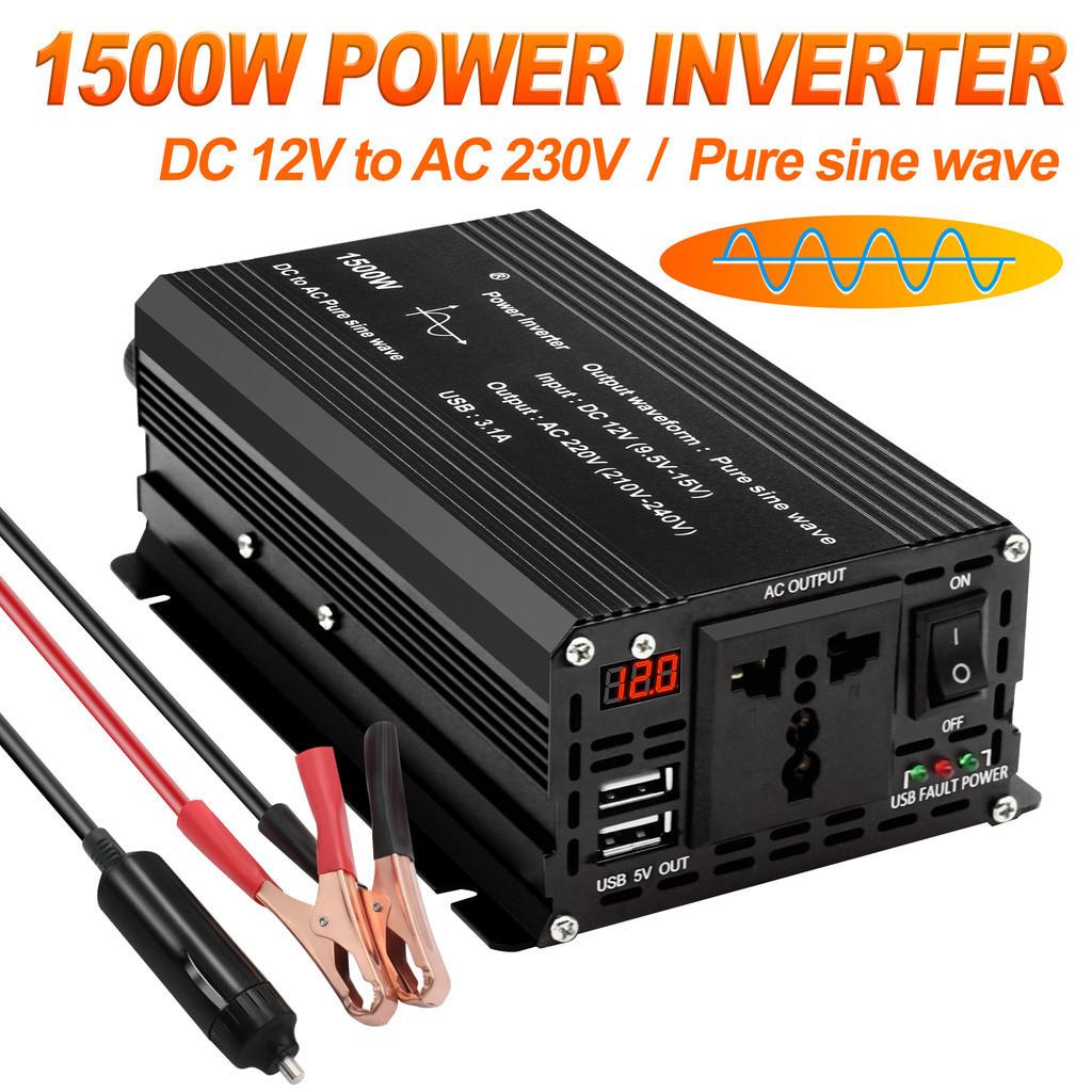 Pure Sine Wave Inverter LED Digital Display Voltage Converter Transformer Universal Power Adapter
Pure Sine Wave Inverter LED Digital Display Voltage Converter Transformer Universal Power Adapter