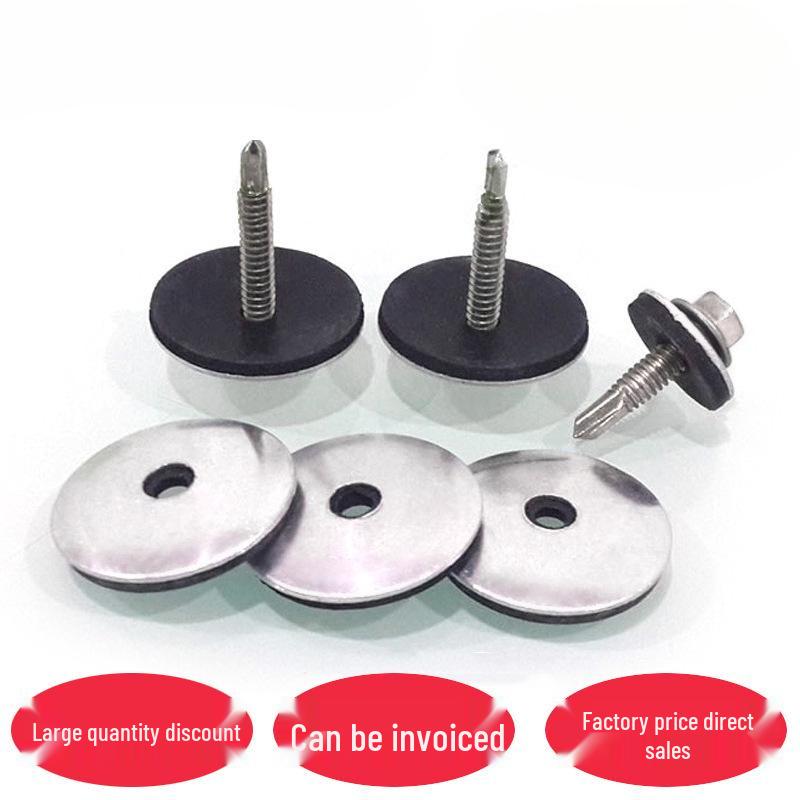 304 Stainless Steel Color Tile Drill Screw with Integrated EPDM Rubber and Iron Washer, Self-tapping and Waterproof. Aluminum Alloy 5.5x16 (100 pcs)
304 Stainless Steel Color Tile Drill Screw with Integrated EPDM Rubber and Iron Washer, Self-tapping and Waterproof. Aluminum Alloy 5.5x16 (100 pcs)