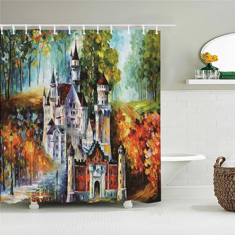 Natural Landscape Shower Curtain Decor Waterproof Fabric Bathroom Curtains Painting Forest Seaside Scenery Bath Screen With Hook W60H190(CM)-1 Pcs
Natural Landscape Shower Curtain Decor Waterproof Fabric Bathroom Curtains Painting Forest Seaside Scenery Bath Screen With Hook W60H190(CM)-1 Pcs