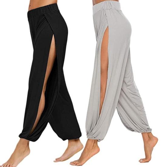 Women Harem Pants High Waist Side Slit Design Wide Leg Casual Trousers Solid Color Hip Hop Style Yoga Dance Pants L кавовий
Women Harem Pants High Waist Side Slit Design Wide Leg Casual Trousers Solid Color Hip Hop Style Yoga Dance Pants L кавовий