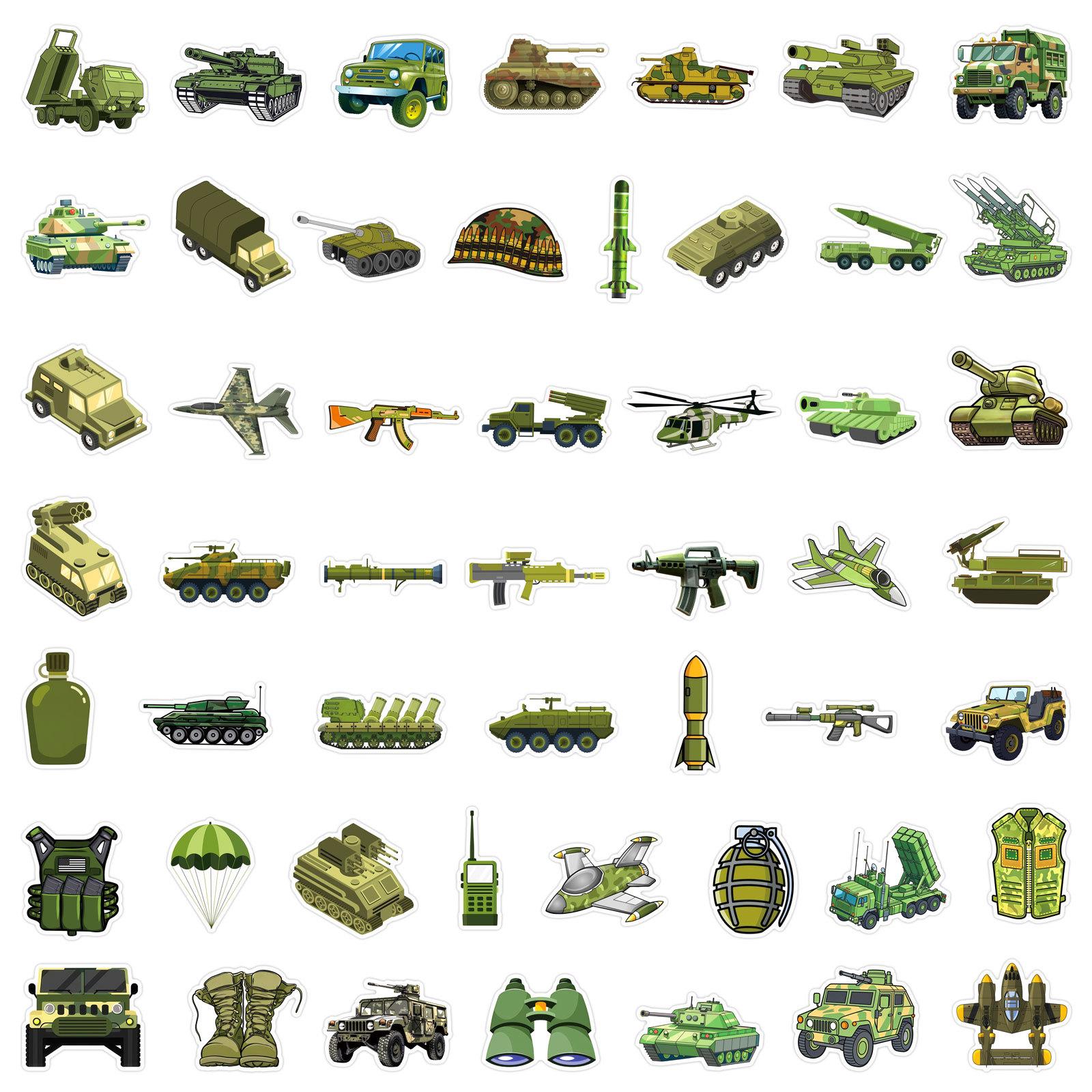50/100 Pcs Tank Missile Helicopter Military Camouflage Equipment Enthusiast Stickers for Cup Skate Suitcase Helmet Car Bicycle
50/100 Pcs Tank Missile Helicopter Military Camouflage Equipment Enthusiast Stickers for Cup Skate Suitcase Helmet Car Bicycle