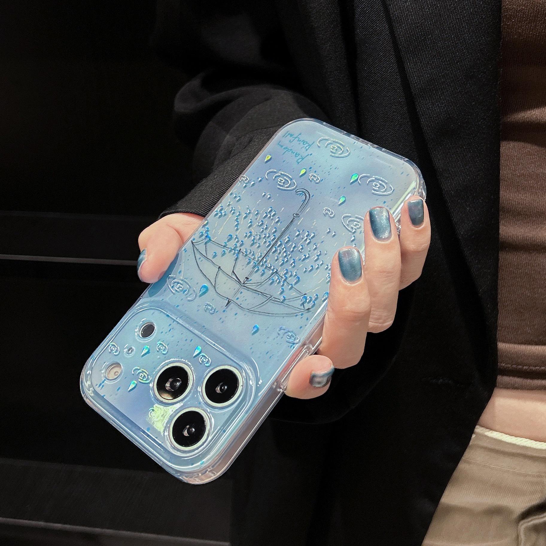 Gilded Blue Raindrop Umbrella iPhone 14/15/16/17 Pro Max Case for Women iPhone 17 Pro Max
Gilded Blue Raindrop Umbrella iPhone 14/15/16/17 Pro Max Case for Women iPhone 17 Pro Max