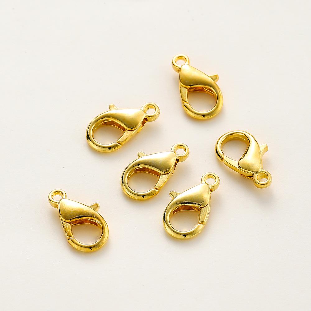 14k/18k Gold-Plated Copper Color-Preserving Lobster Clasp Teardrop Spring Clasp Bracelet & Necklace Extension Chain 301 (5x10mm) - 10 pieces/3.5g
14k/18k Gold-Plated Copper Color-Preserving Lobster Clasp Teardrop Spring Clasp Bracelet & Necklace Extension Chain 301 (5x10mm) - 10 pieces/3.5g