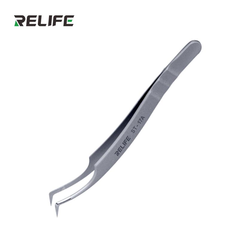 RELIFE ST-17A Precision Curved Tips Tweezers for Mobile Phone Motherboard IC Chip Tinning Positioning Tweezers Repair Tools ST-17A
RELIFE ST-17A Precision Curved Tips Tweezers for Mobile Phone Motherboard IC Chip Tinning Positioning Tweezers Repair Tools ST-17A