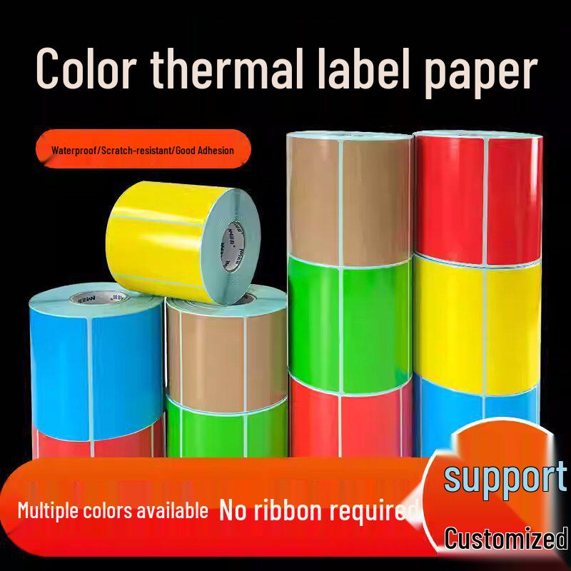 Three-Color Waterproof Thermal Label Paper: 60*40, 30*80, 100*100, 150mm Barcode Stickers in Yellow, Red, Blue for Supermarkets. Green Horizontal 30x20 1200 labels/roll
Three-Color Waterproof Thermal Label Paper: 60*40, 30*80, 100*100, 150mm Barcode Stickers in Yellow, Red, Blue for Supermarkets. Green Horizontal 30x20 1200 labels/roll