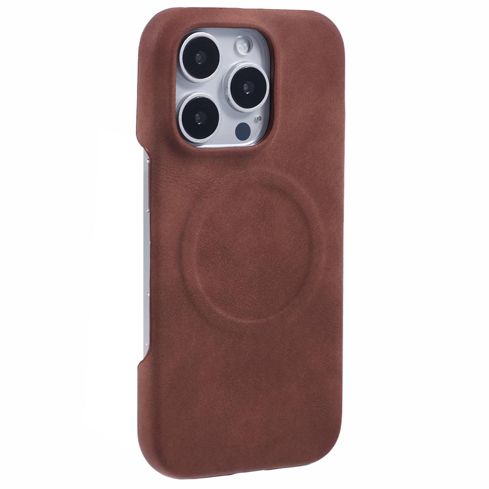 For iPhone 16 Pro Case Compatible with MagSafe Skin-touch Leather+PC Back Cover Brown
For iPhone 16 Pro Case Compatible with MagSafe Skin-touch Leather+PC Back Cover Brown