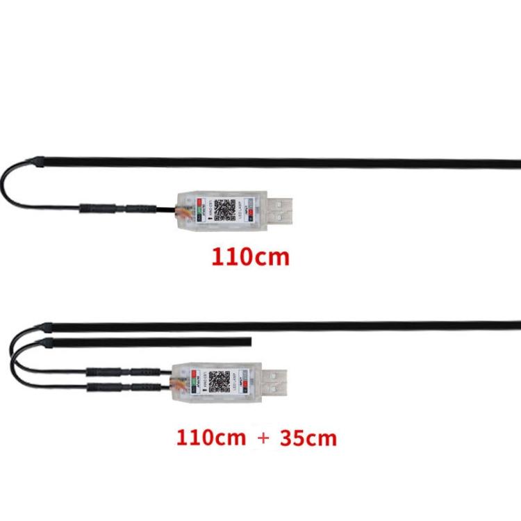 110cm+35cm 2-in-1 RGB Ambient Lights for Car Interior Decor,Dual Control Fiber Optic Colorful Strip Light Type A
110cm+35cm 2-in-1 RGB Ambient Lights for Car Interior Decor,Dual Control Fiber Optic Colorful Strip Light Type A